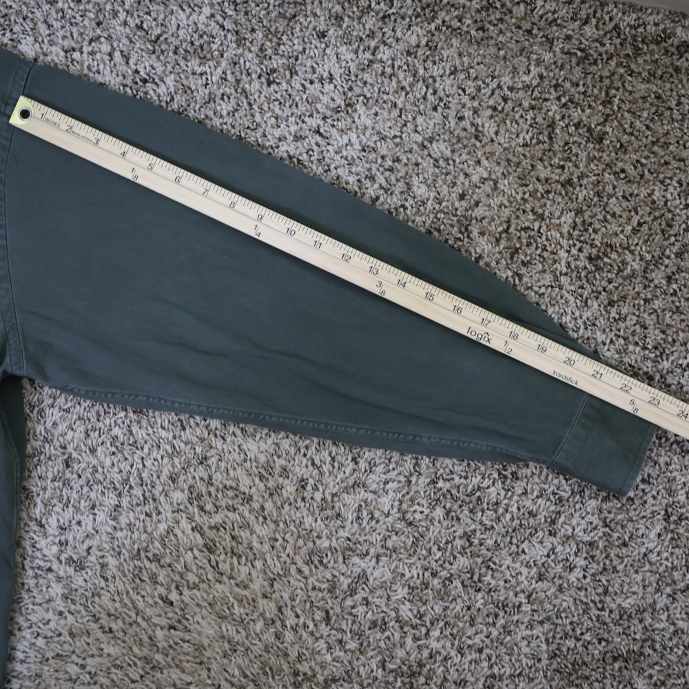 Vintage Banana Republic Safari Travel Button Down Shirt Utility Green Cotton L - Picture 13 of 14